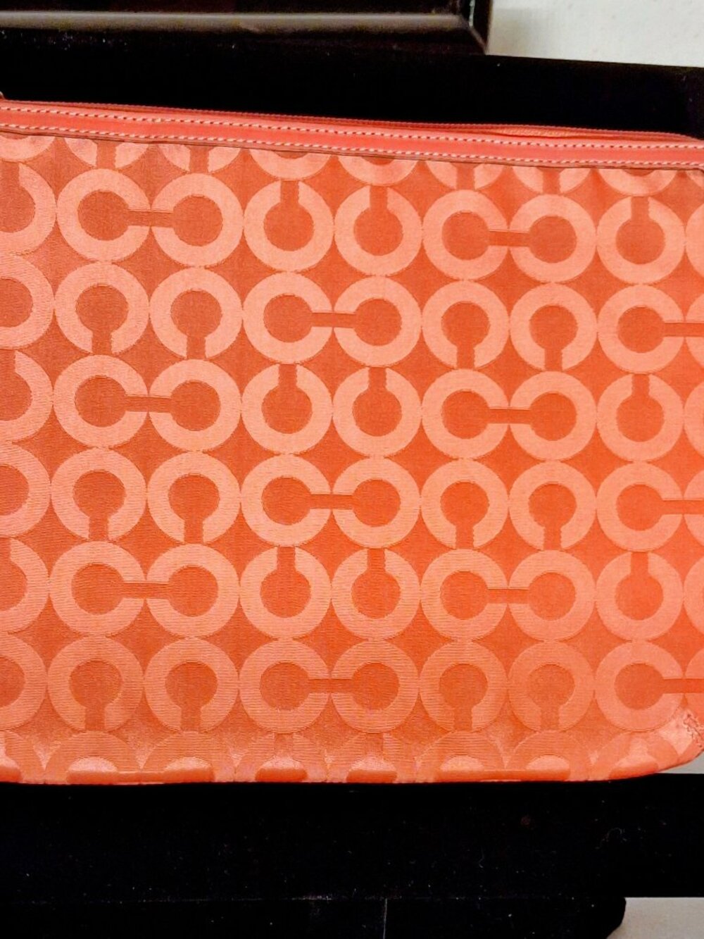 Coach Authentic Coral Tablet Sleeve Signature C 11X8.5